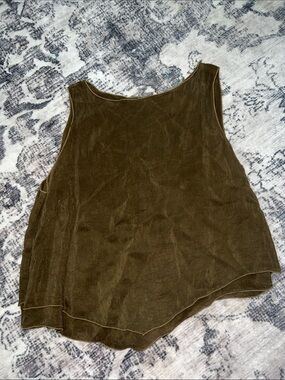 Johnny Was Olive Layered Sleeveless Tank